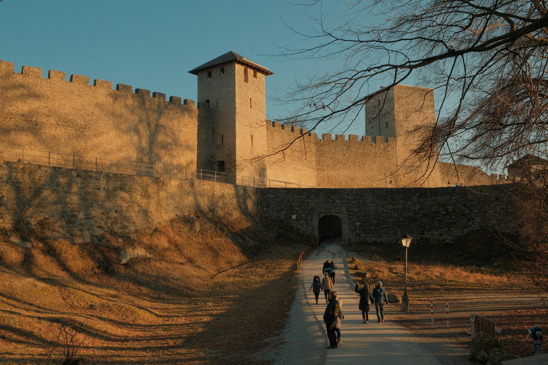 Free stock photo of castle walls, mountains