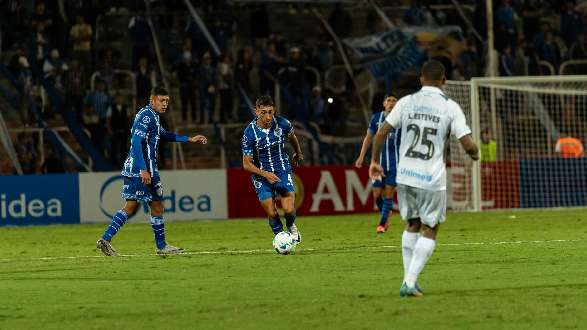 High-energy football scene capturing players during an exciting match.